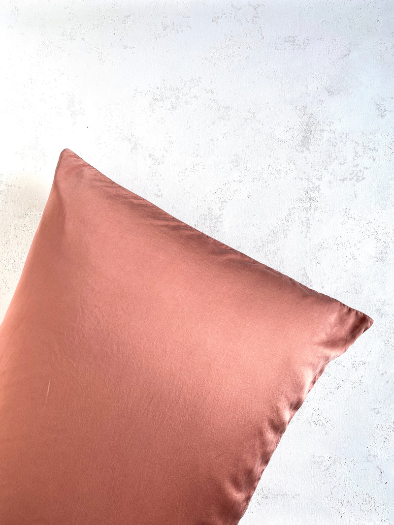 Silk Pillowcase in Terra Cotta