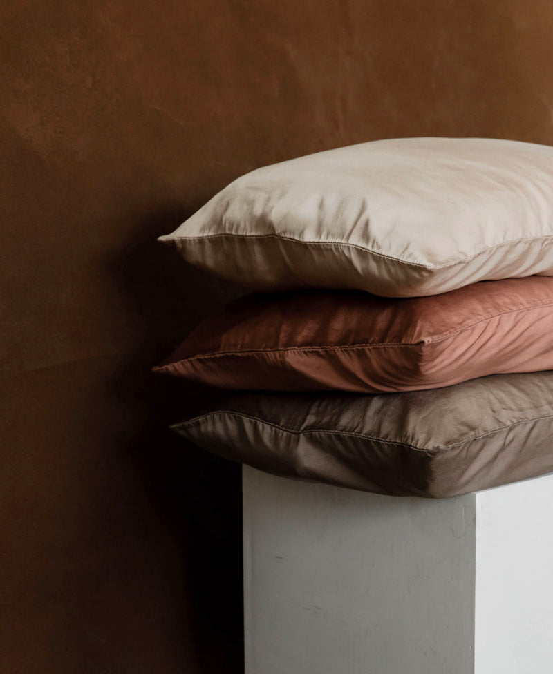 Silk Pillowcase in Mushroom