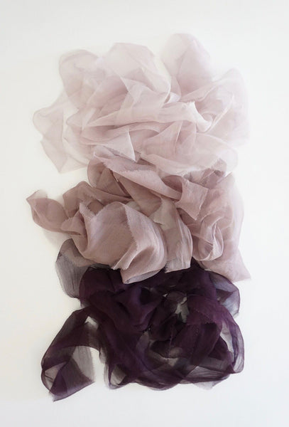 Silk Gossamer Ribbon in Mauve – Tono + co