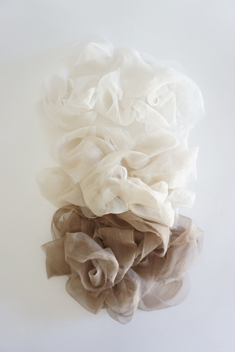 Silk Gossamer Ribbon in Cotton